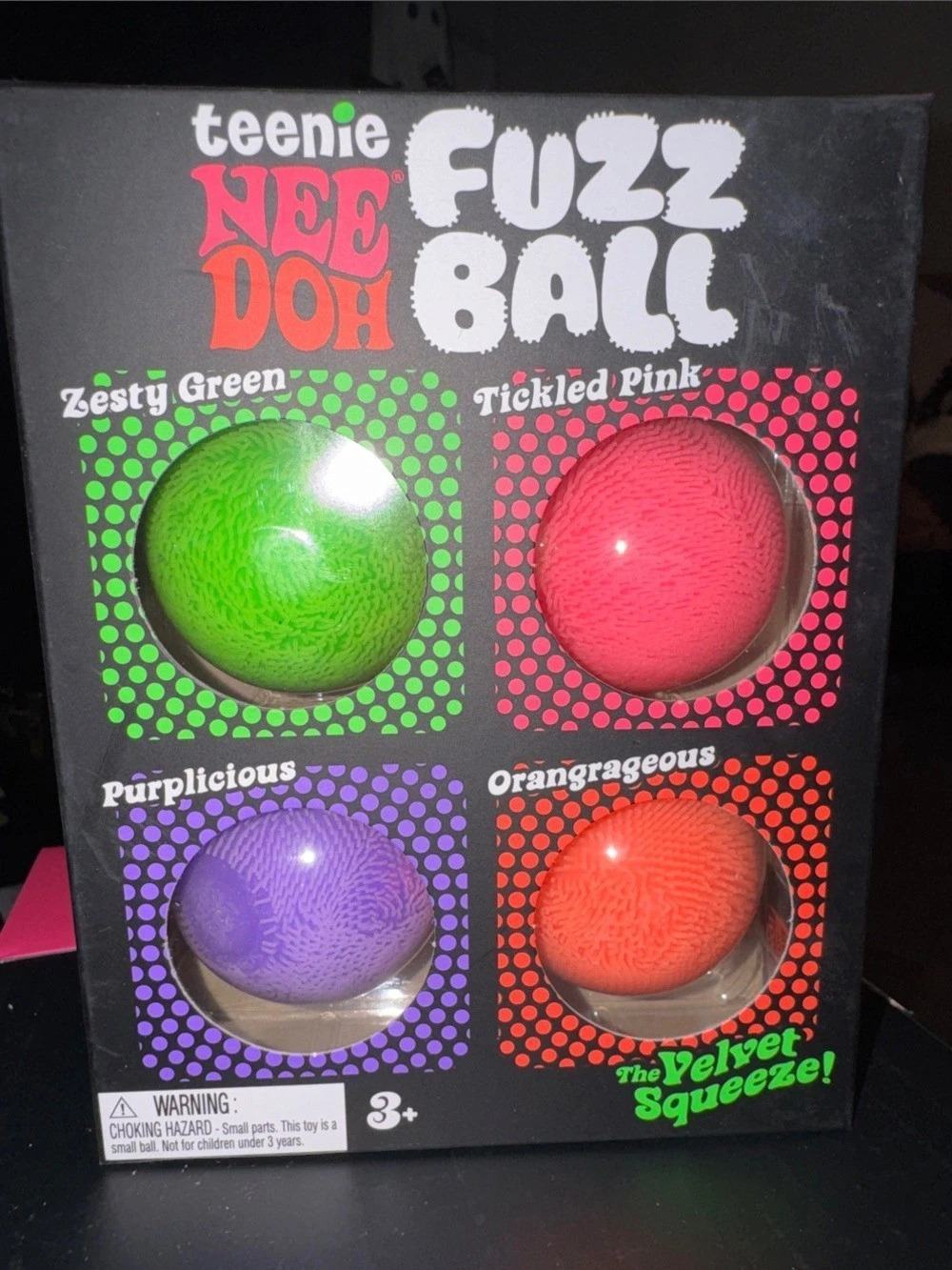 Needoh Teenie Fuzz Ball 4-Pack